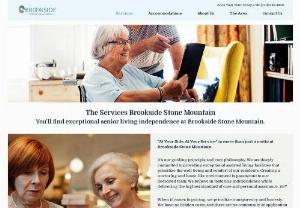 Assisted Living Services & Amenities for Dementia & Alzheimer Patients - Brookside Stone Mountain Provides Assisted Living Services & Amenities For Dementia & Alzheimer Patients. 24/7 Care & Assistance for Seniors is provided with Nurturing, Supportive Home-Like Environment that Fosters Independence.