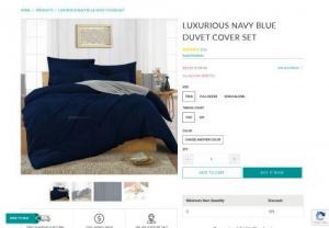 Luxury with Comfort Navy Blue Duvet Cover - One of the most selling and luxurious color is navy blue, Comfort Beddings navy blue duvet cover 3 piece set comes with 1 duvet cover and 2 pillow cases made from 100% pure Egyptian cotton 1000 and 600 thread counts. This duvet cover set known for its durability, breathability, softness, absorbs moisture and feels good against your skin. Navy blue duvet cover is skin-friendly, environment-friendly and protects against allergies, and dust-mites available in king, full, queen, cal king,...