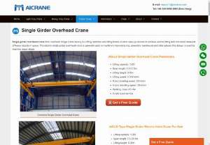 single girder overhead crane - single girder overhead crane for sale has high quality structure and good operation for sale.