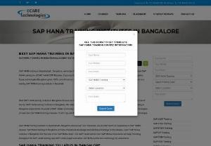 Sap Hana Training in Bangalore - eCare Technologies located in Marathahalli - Bangalore, is one of the best SAP HANA Training institute with 100% Placement support. SAP HANA Training in Bangalore provided by SAP HANA Certified Experts and real-time Working Professionals with handful years of experience in real time SAP HANA Projects.