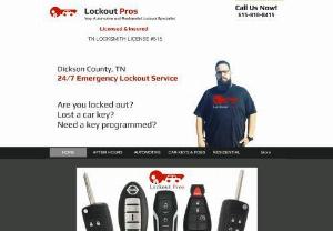 Lockout Pros LLC - Lockout Pros LLC is a locksmith that serves Dickson County, TN. We specialize in Emergency Lockout Services. We provide lockout services for vehicles, residences, semi trucks and RV's.