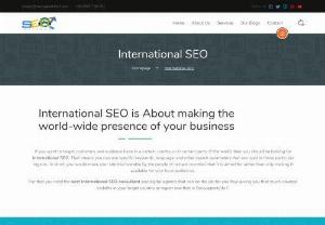 Best International SEO consultant - Looking for international SEO services? Hire our best international SEO experts & international SEO consultant to help you grow your business internationally.