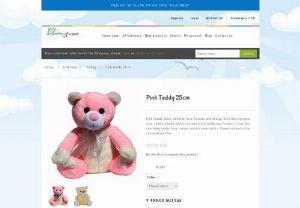 Pink Teddy 25cm - Pink Teddy 25cm: Children love flowers and teddy, then why not give your child a combo which contains both teddy and flowers? Grab this charming teddy bear combo which comes with a flower in hand in the shade Blush Pink.