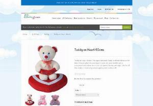 Teddy on Heart 40cms - Teddy on Heart 40cms -The super adorable Teddy on Heart 40cms is the ideal thing to place in your baby's room. Let your toddler get a companion with whom he or she can spend the day and night. The fur of this teddy is made of premium quality and is ultra-soft.