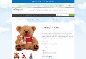 I Love Papa Teddy Bear - I Love Papa Teddy Bear -The super adorable I Love Papa Teddy Bear is the ideal thing to place in your baby's room. Let your toddler get a companion with whom he or she can spend the day and night. The fur of this teddy is made of premium quality and is ultra-soft.