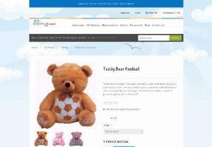 Teddy Bear Football - Teddy Bear Football -The super adorable is the ideal thing to place in your baby's room. Let your toddler get a companion with whom he or she can spend the day and night. The fur of this teddy is made of premium quality and is ultra-soft.