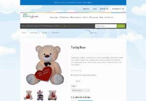 Teddy Bear - Teddy Bear U Stole -Children love U Stole and teddy, then why not give your child a combo that contains both teddy and flowers? Grab this charming teddy bear combo which comes with a flower in hand in the shade Blush.