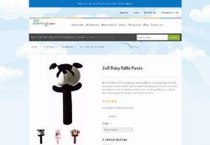 Soft Baby Rattle Panda - BLACK PANDA RATTLE: Babyjoys rattle stuff toy of panda shape is safe and made up of premium quality material keeping in mind the sensitive and delicate skin of children. Watch your toddler getting attached to this charming panda-shaped stuff toy in no time.
