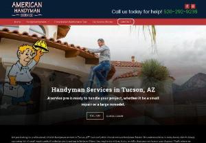 American Handyman Service - We provide an extensive list of comprehensive services to include everything from home repairs, assembly, and installation to larger home improvement and remodeling projects.