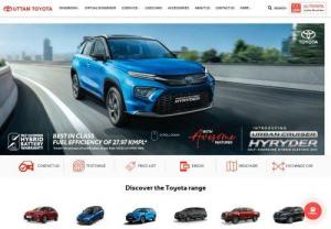 Toyota Authorized Dealership in Delhi, Noida, Ghaziabad, Sahibabad, Gurugram and Rewari. - Uttam Toyota is a premier channel-partner of Toyota in India. It offers its complete range of services to both individual & corporate customers located in the Delhi, Ghaziabad, Noida.