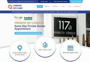 London GP Clinic | private GP clinic in Harley Street - At London GP Clinic, our doctors provide an appointment within the next day and adjust with urgent requests for the same day. You can give us a call for booking your private GP appointment either over the phone or through email. We offer reasonable private health care services that consist of a private GP appointment and health care services like health screening, dermatology, sexual health clinic, gynecology and others. We have consultation fees of �150 only for most of our services.