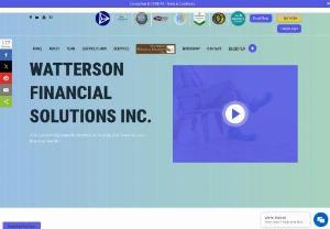 Watterson Financial Solutions | Accounting Specialist Canada - Get the best financial advice by Watterson Finacial Solutions - A leading accounting and bookkeeping services provider in Ontario, Canada.