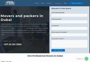 Dubai Movers - One of the top quality packers and Dubai movers. Experienced team members.