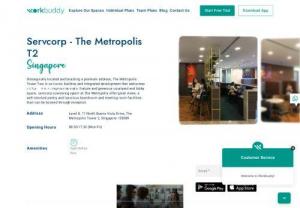 Servcorp at The Metropolis Tower 2 in Singapore - Servcorp, The Metropolis, T2, Singapore is a great place to cowork and connect. Book your flexi hot desk in just $129 monthly Workbuddy membership.