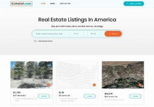 Land for Sale, Homes, Real Estate Listings Echolist - Browse Land for sale in USA, residential land listings, homes at Echolist. See pictures, properties details and contact sellers.