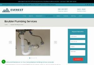 Best Plumbing Services in Boulder - Everest Mechanical may be a name businesses trust for commercial plumbing once they need some with both experience, knowledge and skill . Our trained staff needs little guidance from clients in arising with optimal solutions.