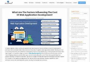 What are the Factors influencing the Cost of Web Application Development! - The key factors that affect Web app development costing are the type of web apps, the amount and complexity of features, the uniqueness of the design etc. Looking for web app development project execution, then try Biz4Solutions, a Texas-based Mobile and Web App Development Company.