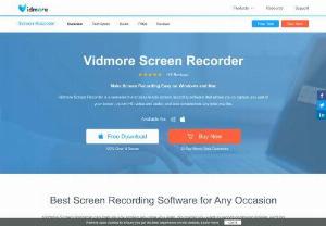 Vidmore Screen Recorder - Capture PC Screen Easily (4K Supported) - Vidmore Screen Recorder is an easy-to-use screen recording software for Windows and Mac. It can record everything on your computer screen and save it as video, audio or screenshot.
