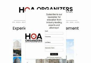 HOA Organizers, Inc. - Providing full-service HOA and common-interest development management services throughout Los Angeles, Orange, and Ventura counties and throughout California. We staff on-site positions and handle financial accounting for HOAs as well.