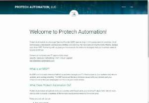 Protech Automation, LLC. - An IT Managed Service Provider (MSP) serving all of metro Atlanta from small non-profit organizations to assisting large enterprises with an existing IT staff.