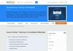 Microsoft Azure Training in Ahmedabad - IgmGuru offers one of the Best Microsoft Azure Training in Ahmedabad.