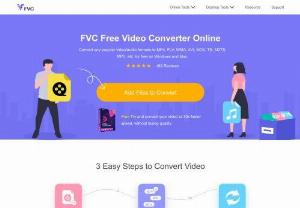 FVC Free Online Video Converter - Convert MP4, AVI, FLV, TS Online - You can find any free video converter software from FVC studio. Any video\/audio format is supported, including MP4, MOV, TS, AVI, WMV, FLAC, MP3, etc.