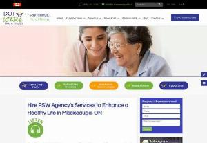 Mississauga's Best PSW Agency for In-Home Care Services - iCare Home Health is Mississauga's trusted PSW agency providing quality home health care services for your elderly/seniors in Mississauga, Oakville, and nearby areas in Ontario. Call us today (905) 491-6941