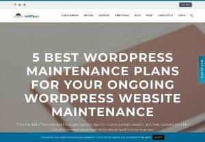 5 Best WordPress Maintenance Plans for WordPress website maintenance - Not Clear to choose Wordpress Website maintenance plans? There is a solution for you. Read here Best WordPress maintenance plans for WordPress website maintenance.