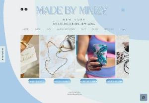 Made by Mimzy - Made by Mimzy sells custom personalized mask chains and accessories made to keep your mask handy and off the floor. Everything is 100% customizable!