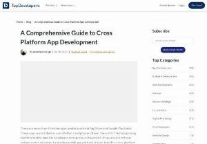 Where Do Cross-Platform App Frameworks Stand? - Cross-platform app development is apt for businesses as the features hybrid apps provide, like multi-device compatibility with reduced time and cost, adds to ROI.