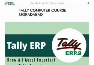 TALLY | PKS COMPUTER INSTITUTE - Tally is computer software which is widely used for accounting purpose mostly by small and medium business. However, there are even other features of tally but it is popularly known as accounting software. After the release of Tally ERP version, this software is not just an accounting software. The ERP (Enterprise Resource Planning) version fully transformed the definition of Tally software. Now, this software is used for Accounting, Payroll, Billing, Sales and Profit Analysis, Auditing Banking