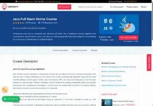 Screenshot of Java Fullstack Training in Bangalore