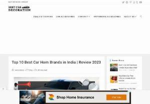 Top 10 Best Car Horn Brands in India | Review | Best Car Decoration - Top 10 Best Car Horn Brands in India 2021 | Review | Best Car Accessories. Buy Car Horn Online, Find the Best Car Sound in India