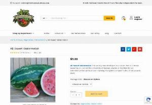 All Sweet Watermelon - All Sweet Watermelon - Stands in the field for an extended period without over ripening. Elongated, striped fruits, 25-30 pounds each.