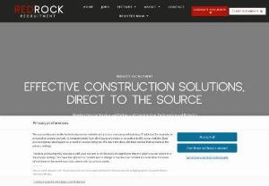 RedRock Recruitment Ltd - RedRock Recruitment Ltd is one of London's fastest-growing construction recruitment agencies. We cater for the full range of construction workers from general labourers and cleaners through all of the trades and up to construction management professionals.