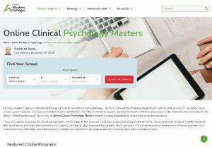 Online Clinical Psychology Masters - Earning a master's degree in clinical psychology can lead to two distinct career pathways. The first is in a variety of counseling positions, such as work as a career counselor, social worker, youth counselor, marriage and family therapist, and the like. The other is the doctoral path - earning the Psy.D or Ph.D. is necessary in order to become licensed and earn the title of 