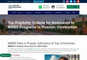 MBBS In Russia - New Era Education in India specializes On Counseling Guidance and Admission to MBBS in Russia's Topmost Medical University. MBBS offers the most complex system of admission in Russia. We have the Most experienced team which resolves all the quarries of students and family. Year of experience has helped New Era Education to Place more than 3000 students in the last 13 years in medical university. Contact Us Today!