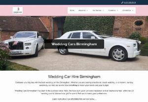Wedding Cars Birmingham - Celebrate your big day with the best wedding car hire Birmingham. Whether you are hosting a traditional, lavish wedding, or a modern, low-key ceremony, we have a car to match your needs and your budget.