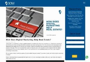 How Does Digital Marketing Help Real Estate? - National Association of REALTORS� Research Department, about 50% of investors between the age of 37 and 51 found their new home online. But how is that possible? This is possible because of SEO. With right SEO, the real estate brand's page will rank higher in the search results for the user visiting the page. A good real estate digital marketing company will create the right strategy to make the page engaging enough by having a proven email funnel and a streamlined website.