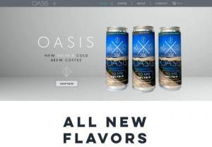Oasis Coffee - New bottled cold brew coffee from Oasis. 100% Organic. Zero sugar. Freshly roasted & brewed to order.