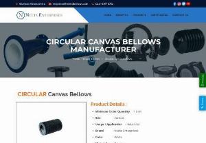 Circular Canvas Bellows Manufacturer - We have earned a sterling reputation in the industry for manufacturing and supplying Circular Canvas Bellows to our valued customers. The offered bellows are made in tune with the industry standards for offering ultimate solutions to clients. These bellows are durable, resistant to wear & tear, and accurate in performance. The offered bellows are used for providing protection to machine parts in a gamut of industries.