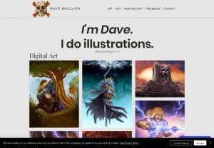 dave-holland-art - Fantasy Artist focusing on digital and oil paintings and illustrations. art, painting, artist, illustration, fantasy, mtg, magic, role playing