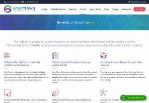 Smart Town - A Society Management App for smarter living - Smart Town is a fully integrated society management software that is specifically designed to sync daily society operations digitally. A smart solution for smarter living, it is a centrally controlled, single-point, mobile, and web application ideal for gated estate community members who love to stay connected to their neighbors and society on the go!