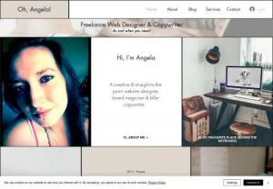 Oh Angela - Freelancer Website Designer andCopywriter website design services, website design, copywriter