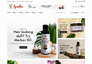 Sprutha Impex - Sprutha focuses on providing ayurvedic products like hair oil, shampoo and other organic lotions which improves the health of an individual without any side effects. All products are made by years of researching and development by experienced professionals.