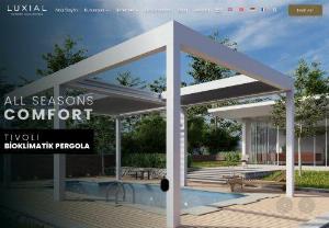LUXIAL � Outdoor Living Systems | Bioclimatic Pergola - Everything is designed. Few things are designed well. Bioclimatic Pergola, Pergola, Canopy, Guillotine Glass Panel, Aluminium Architectural Systems.