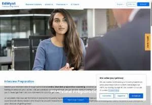 Screenshot of EdMyst: Interview Coaching Online