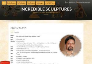 Neeraj Gupta - 'Incredible Sculptures' is a creative inception by Mr. Neeraj Gupta who perceives sculpting as a three- dimensional art form that involves conceiving and creating in various mediums like stone, metal and wood.