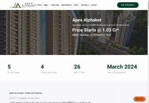 Apex Alphabet - Apex Alphabet is new launched project in Techzone 4, Noida Extension by apex group offers 3/4 bhk luxury apartments in Noida Extension with inexpensive price.
