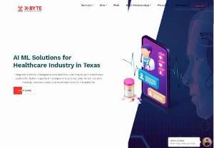 Top AI ML Solutions for healthcare industry in Texas, USA | X-Byte Enterprise solutions - X-Byte Enterprise Solutions is a leading AI ML in healthcare solutions providers in Texas, usa. We provide AI in healthcare, ML for healthcare, and Get the best AI in Healthcare, AI App, and ML healthcare solutions from X-Byte Artificial Intelligence and Machine Learning Solutions for Healthcare which improve data protection and enhance clinical performance with real-time cognitive AI ML Solutions.